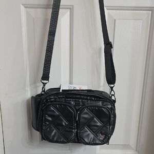 Chic Black Quilted Shoulder Bag